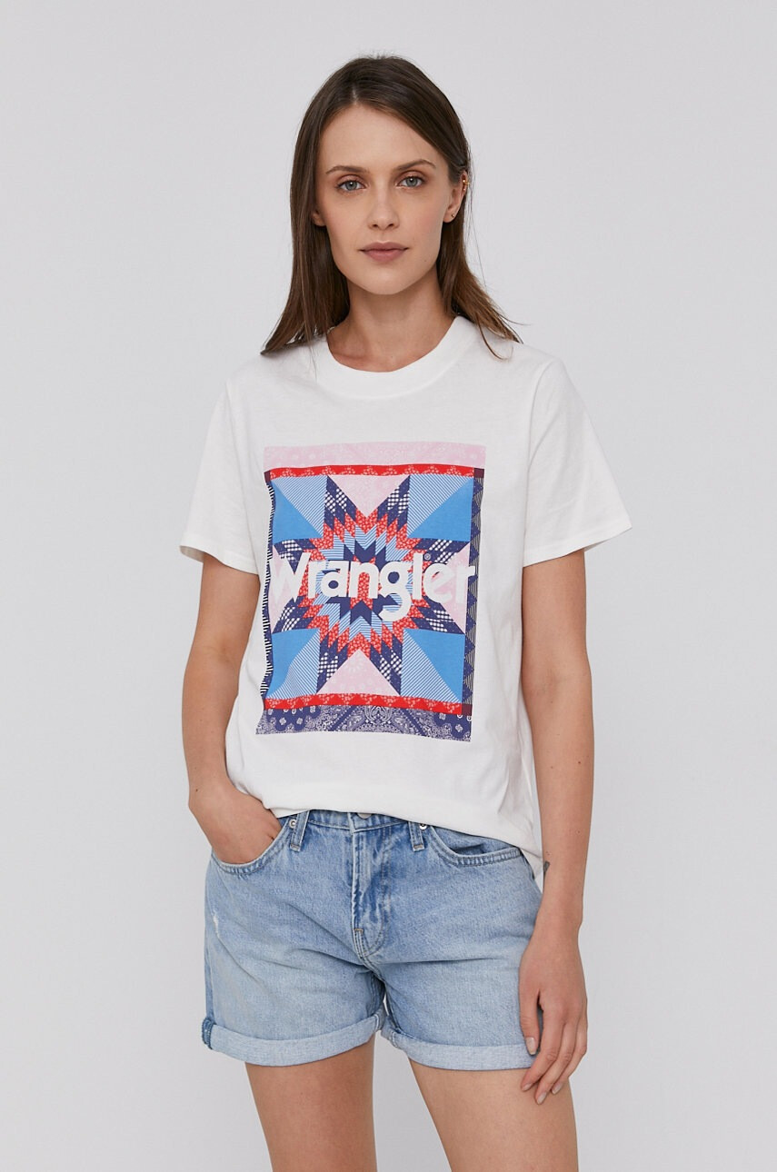 Wrangler Памучна тениска - Pepit.bg