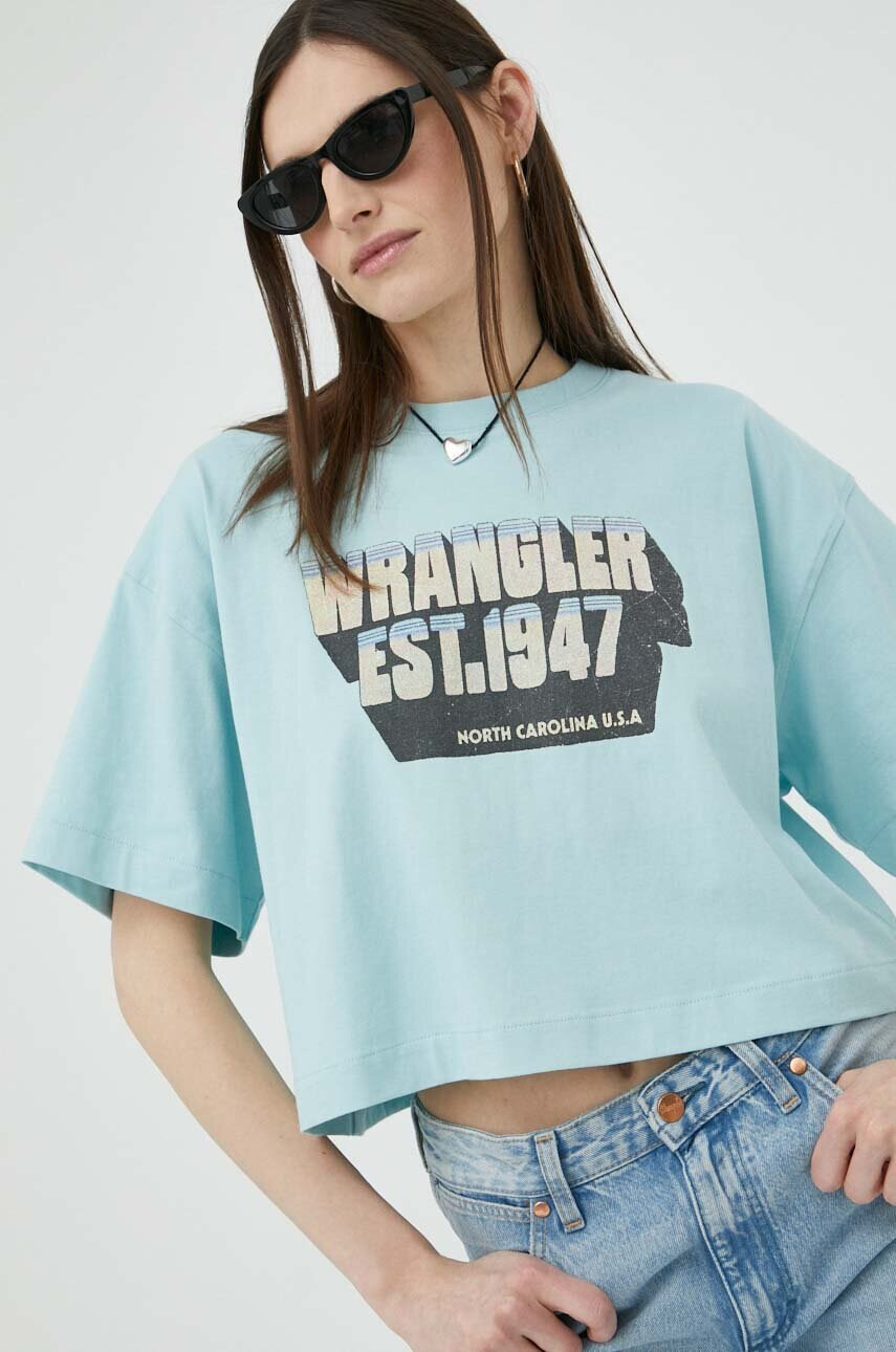Wrangler Памучна тениска - Pepit.bg