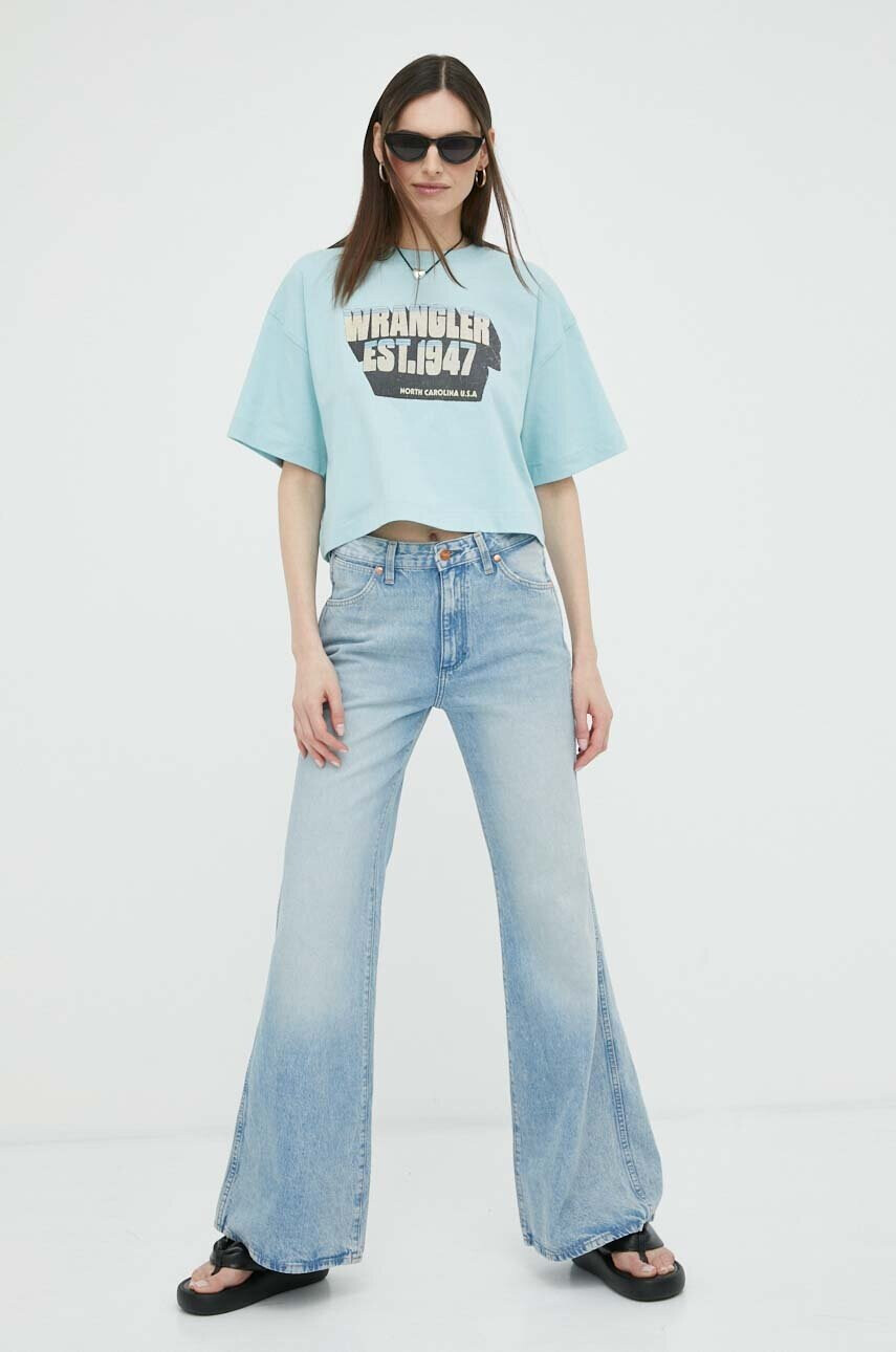 Wrangler Памучна тениска - Pepit.bg