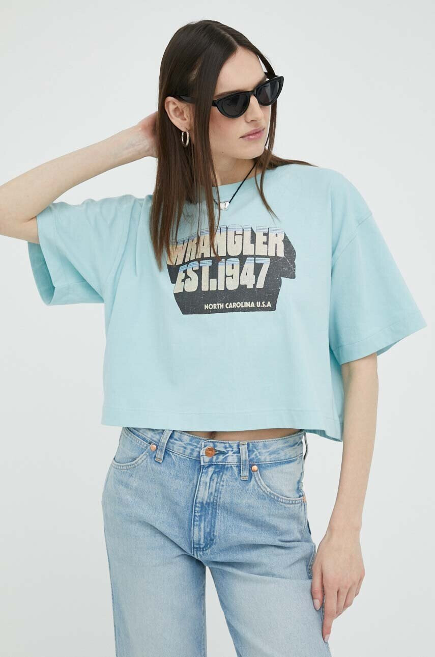 Wrangler Памучна тениска - Pepit.bg