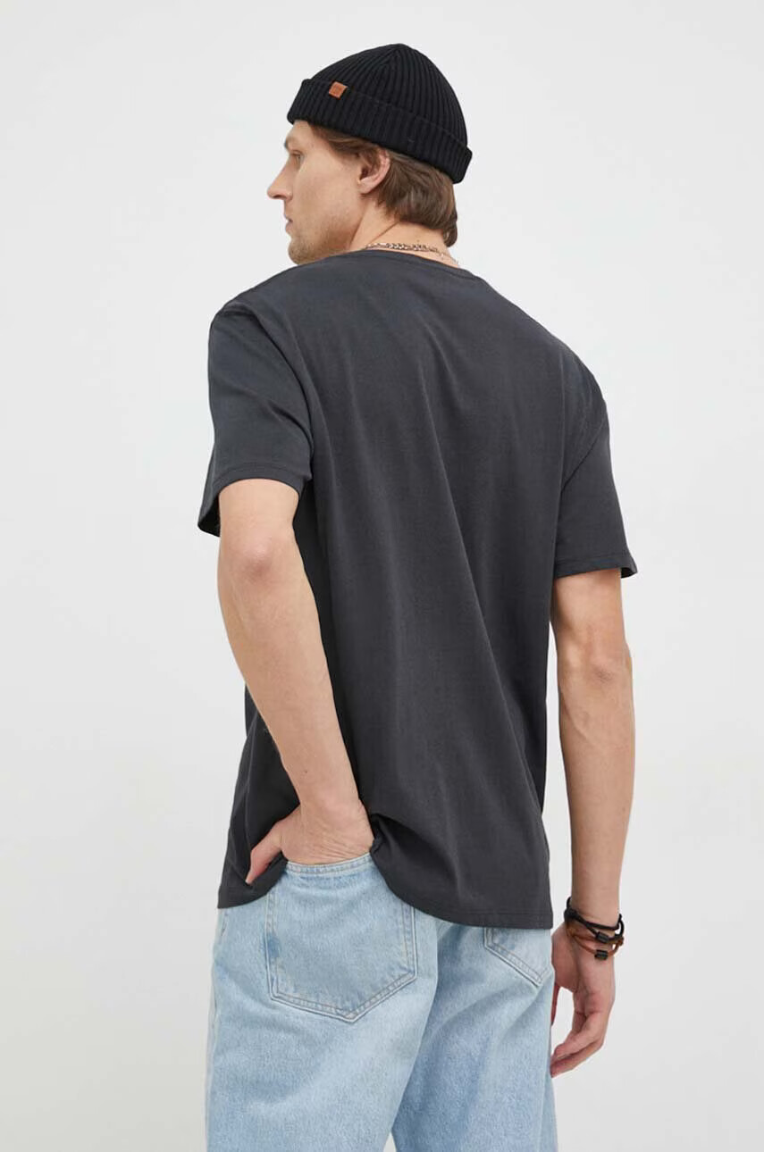 Wrangler Памучна тениска в черно с принт - Pepit.bg