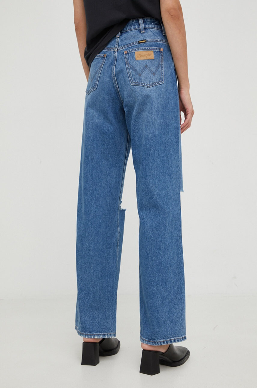 Wrangler Памучни дънки Mom Relaxed Patty с висока талия - Pepit.bg