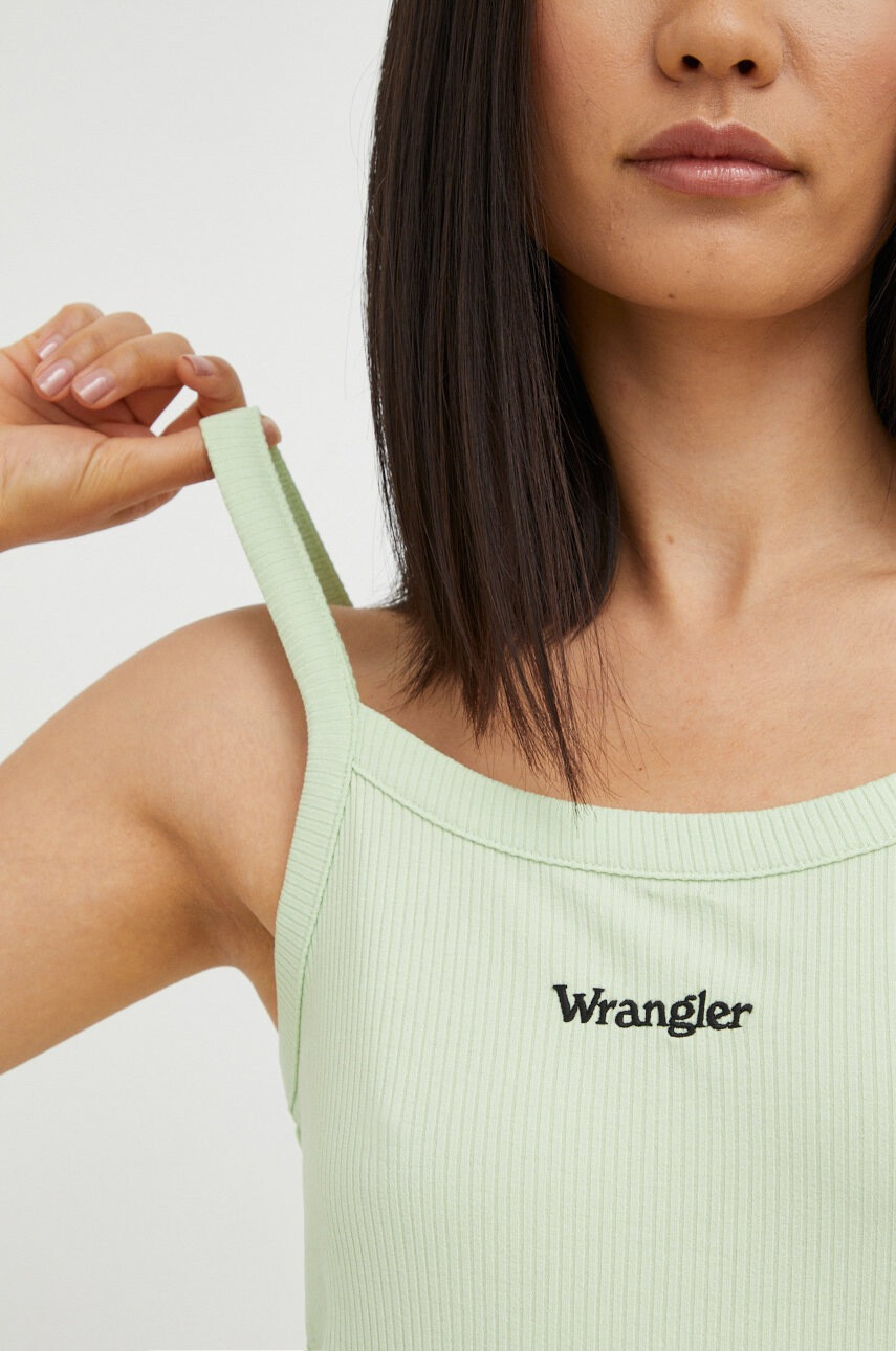 Wrangler Рокля в зелено къс модел с кройка по тялото - Pepit.bg