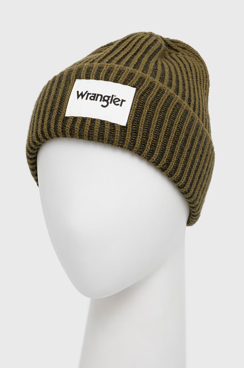 Wrangler Шапка в зелено от плътен трикотаж - Pepit.bg