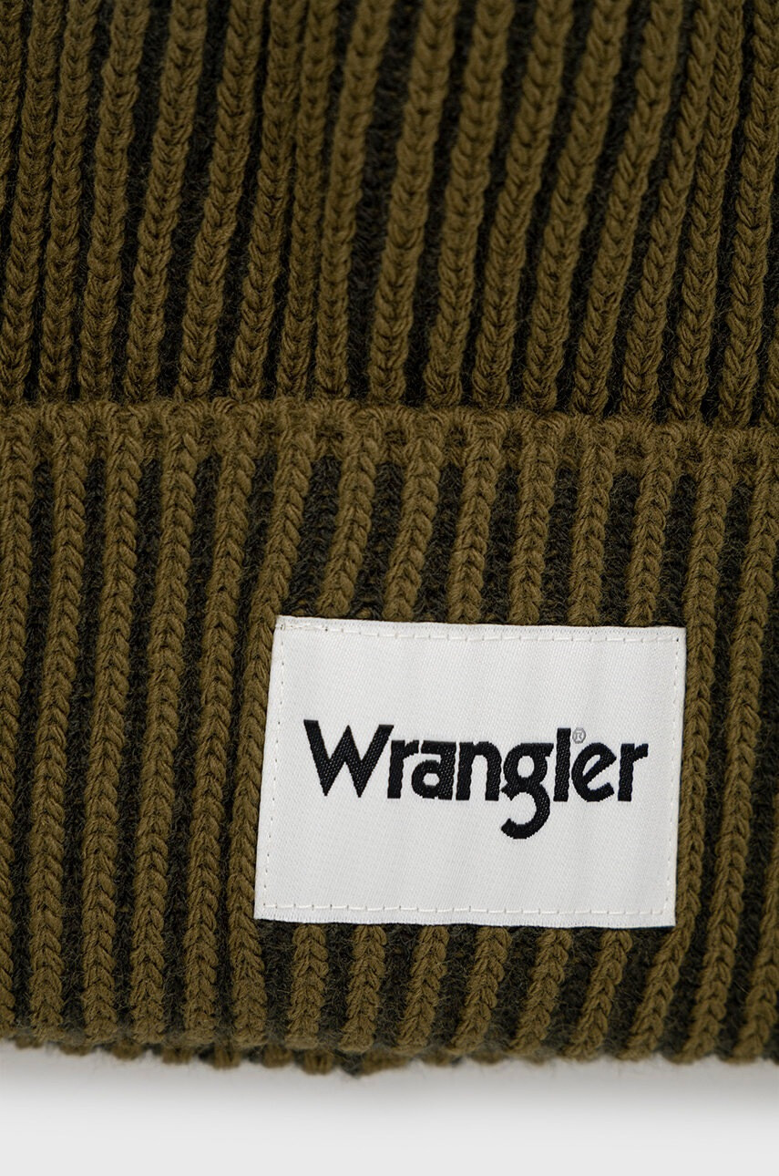 Wrangler Шапка в зелено от плътен трикотаж - Pepit.bg
