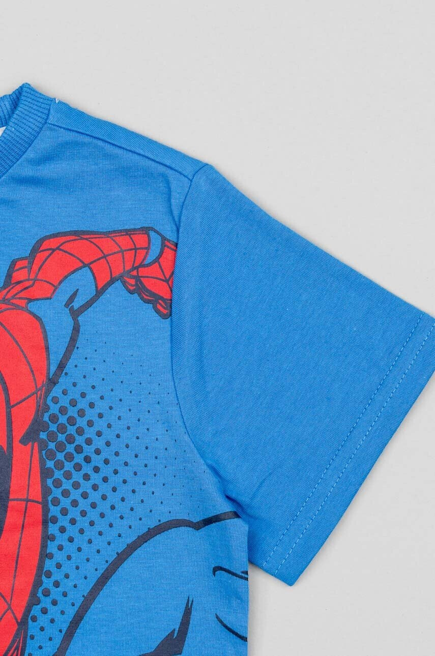 Zippy Детска памучна пижама x Spiderman в синьо с десен - Pepit.bg