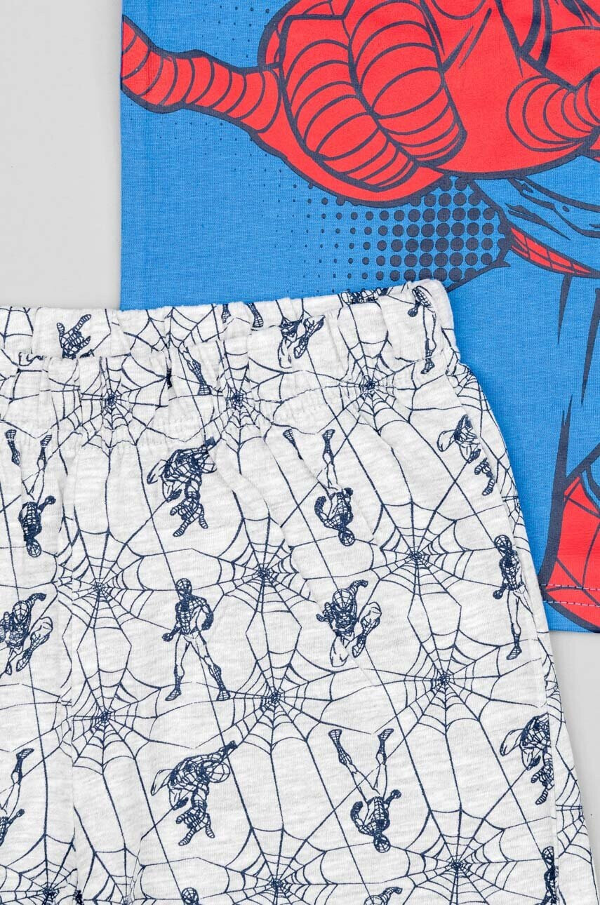 Zippy Детска памучна пижама x Spiderman в синьо с десен - Pepit.bg