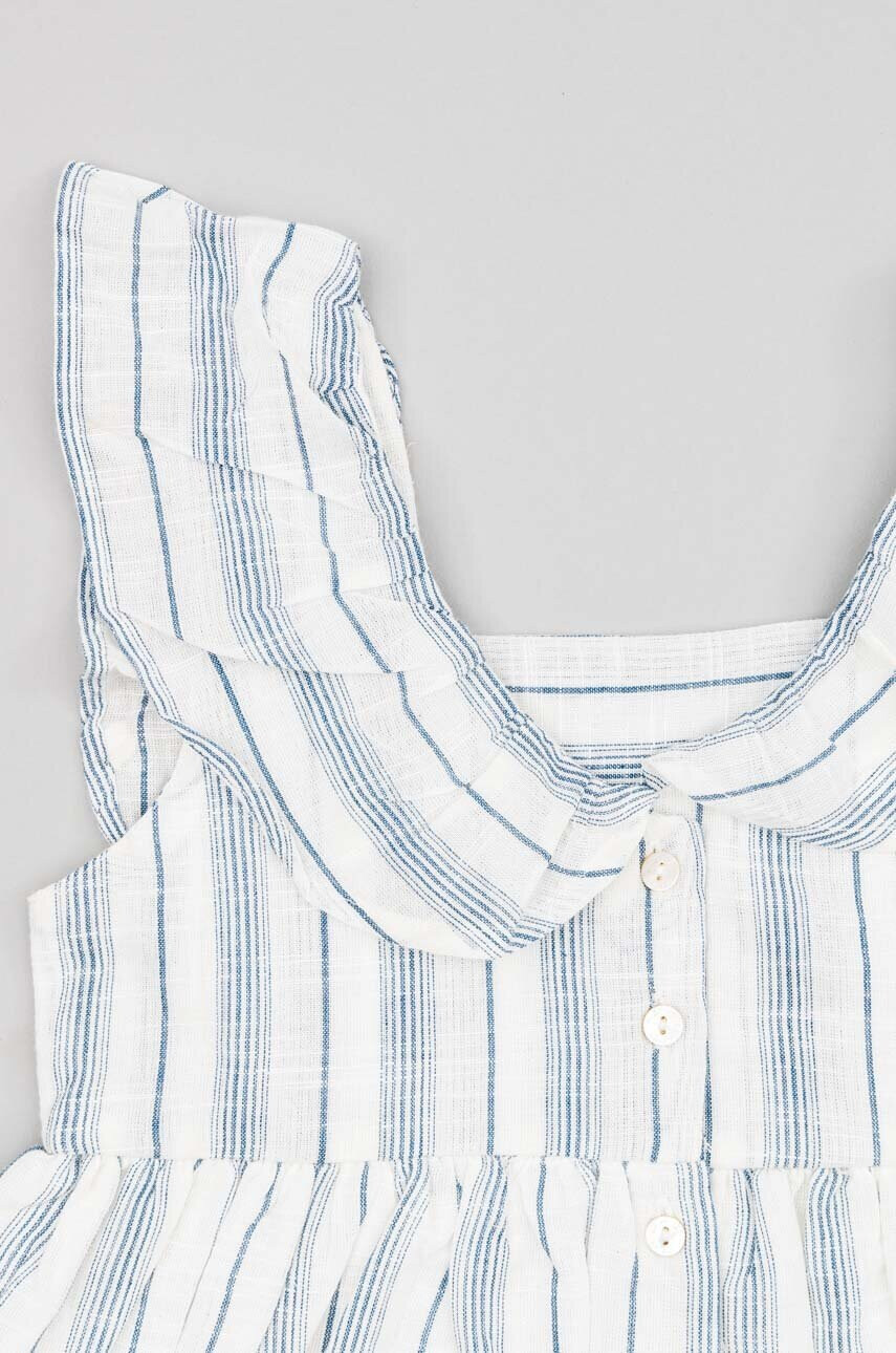 Zippy Детска памучна рокля в синьо къс модел разкроен модел - Pepit.bg