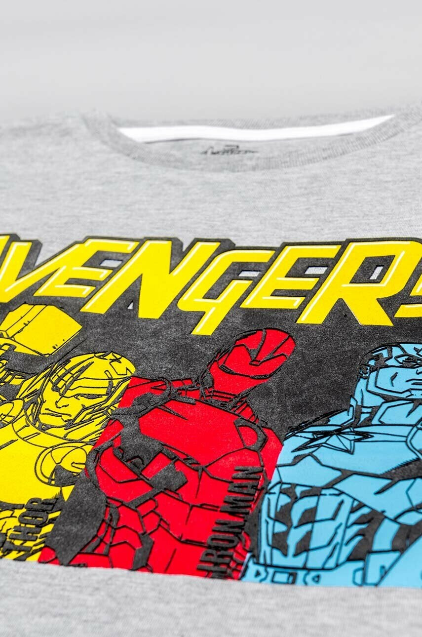 Zippy Детска памучна тениска x Marvel в синьо с принт - Pepit.bg