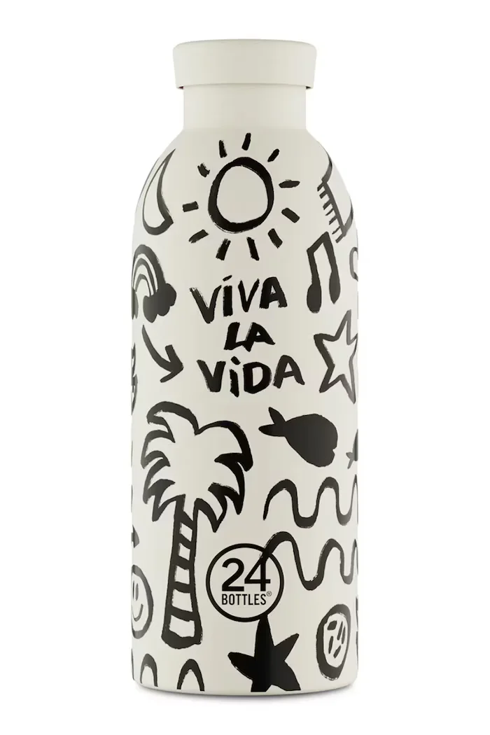 24bottles Термобутилка Clima 050 Viva la Vida в бяло Clima.050.Viva.la.Vida