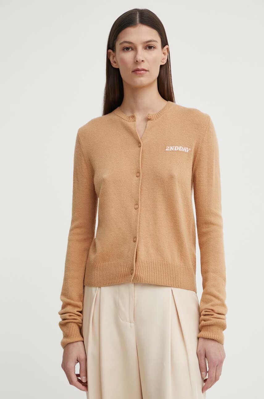 2NDDAY Жилетка с вълна 2ND Vinny TT - Soft Wool Blen