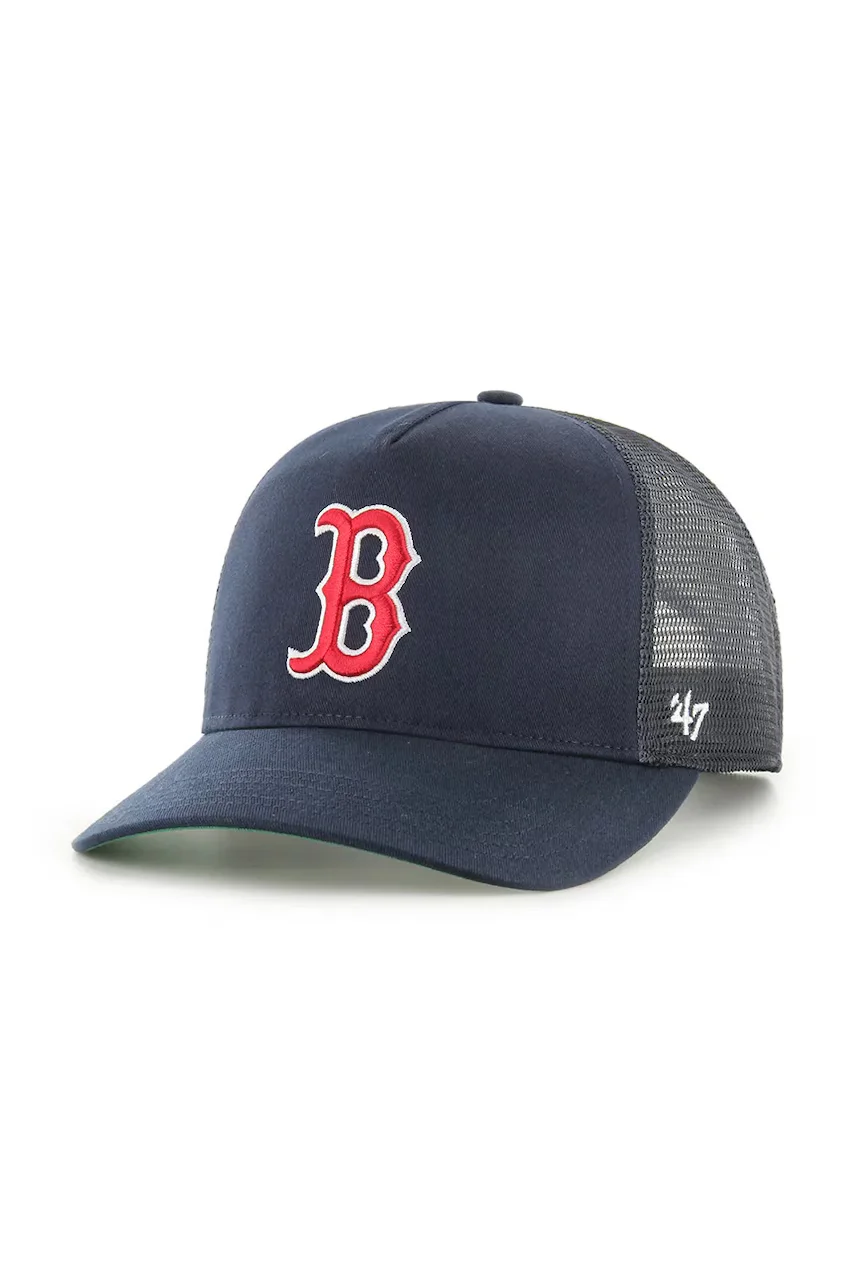 47 brand Памучна шапка с козирка MLB Boston Red Sox