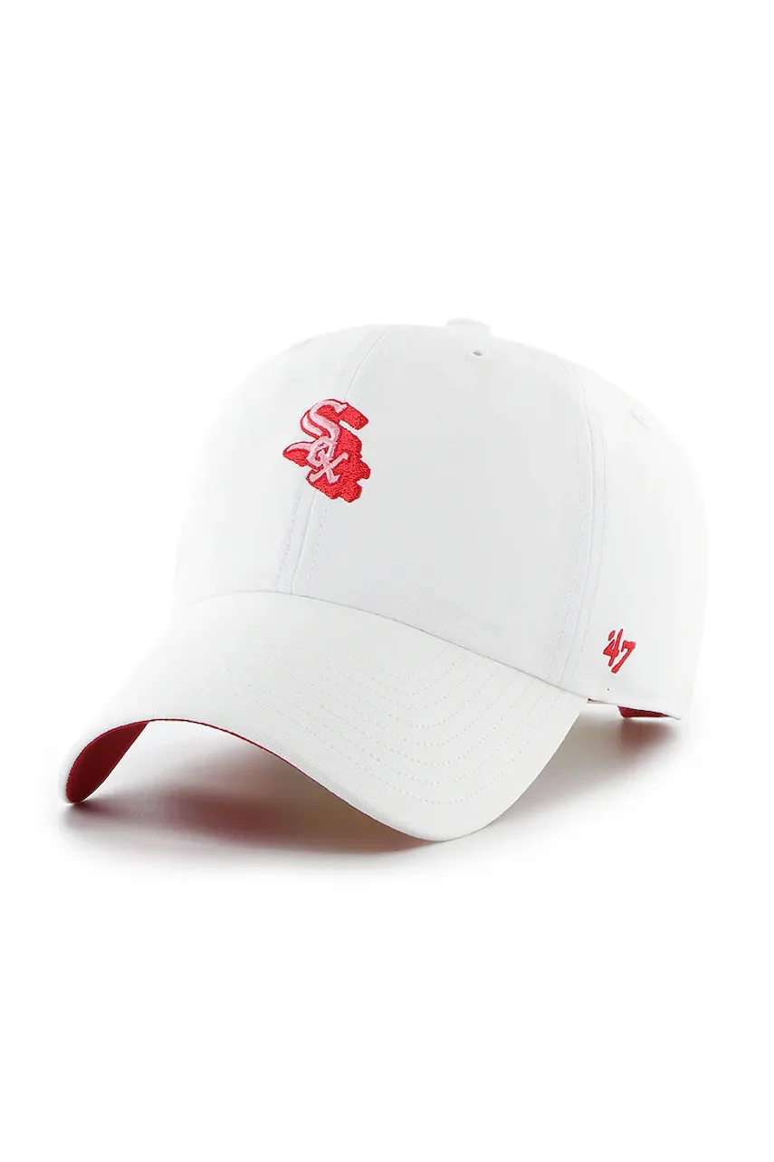 47 brand Памучна шапка с козирка MLB Chicago White Sox