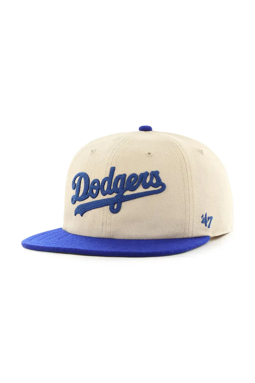 47 brand Памучна шапка с козирка MLB LA Dodgers