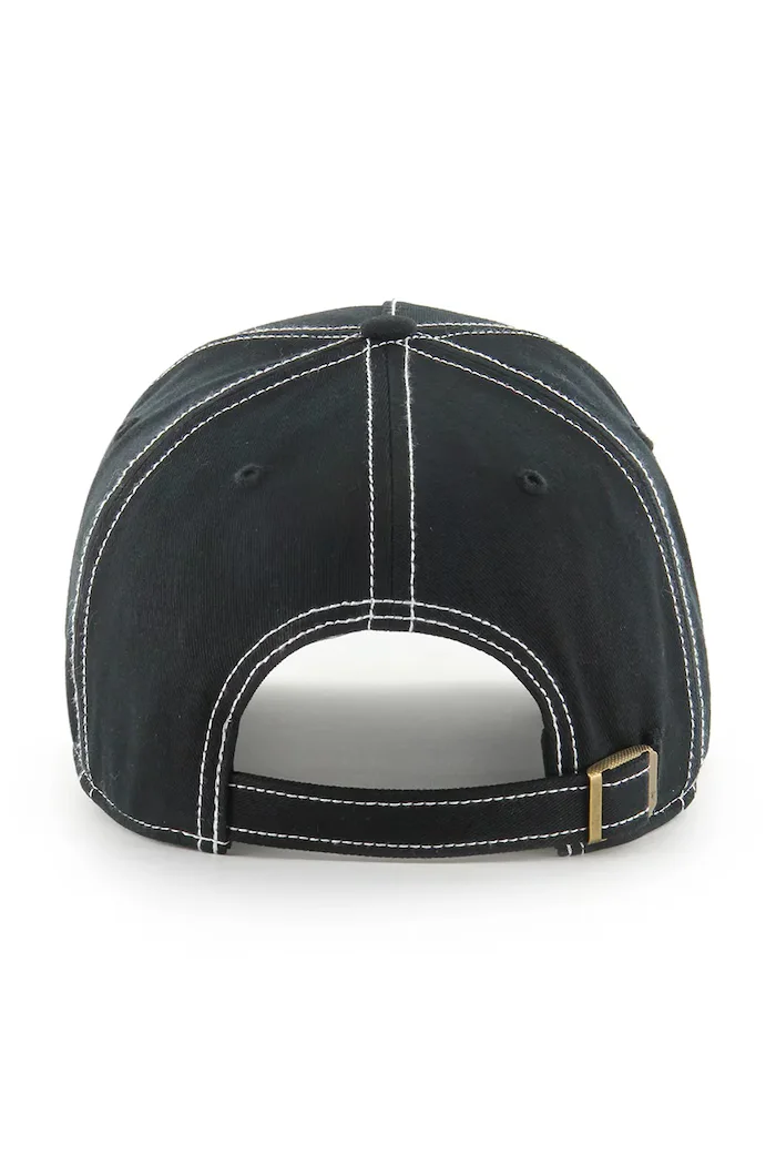 47 brand Памучна шапка с козирка MLB New York Yankees в черно с изчистен дизайн B-CONDT17GWS-BK