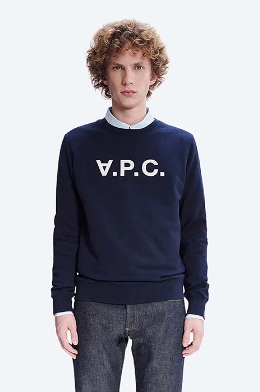 A.P.C. Памучен суичър Sweat Vpc COECQ-H27378 BLACK