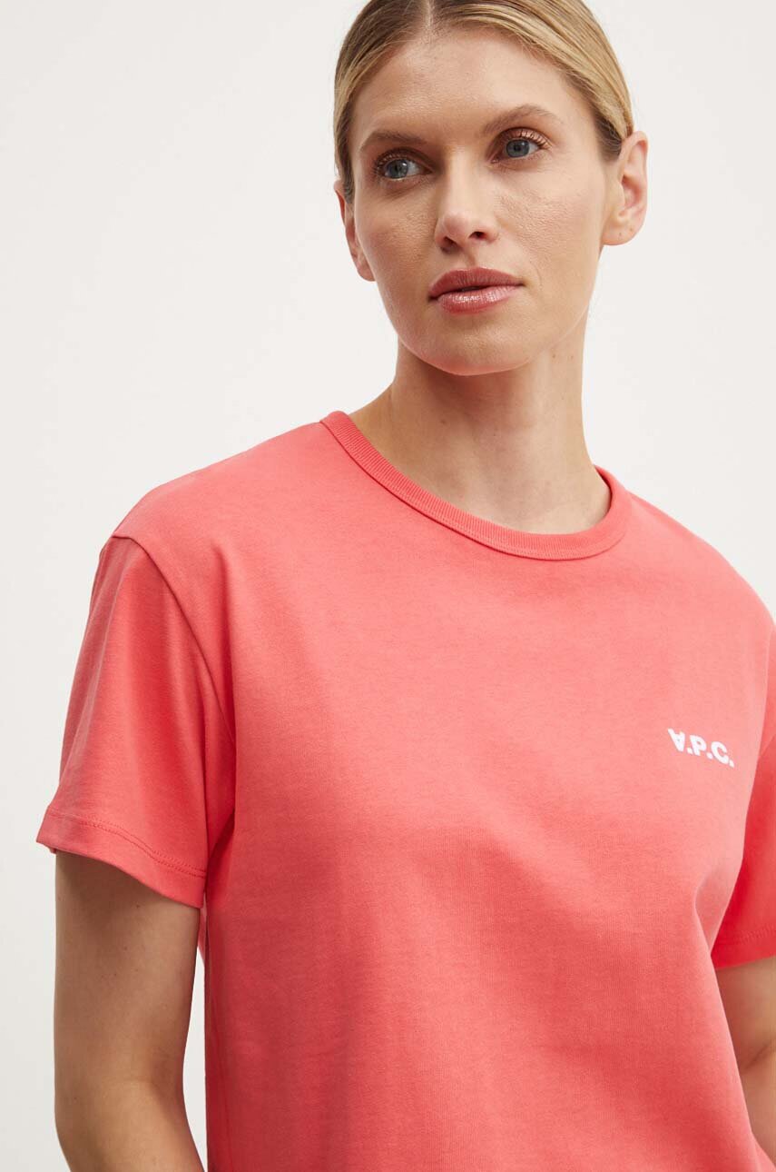 A.P.C. Памучна тениска t-shirt boxy petit vpc