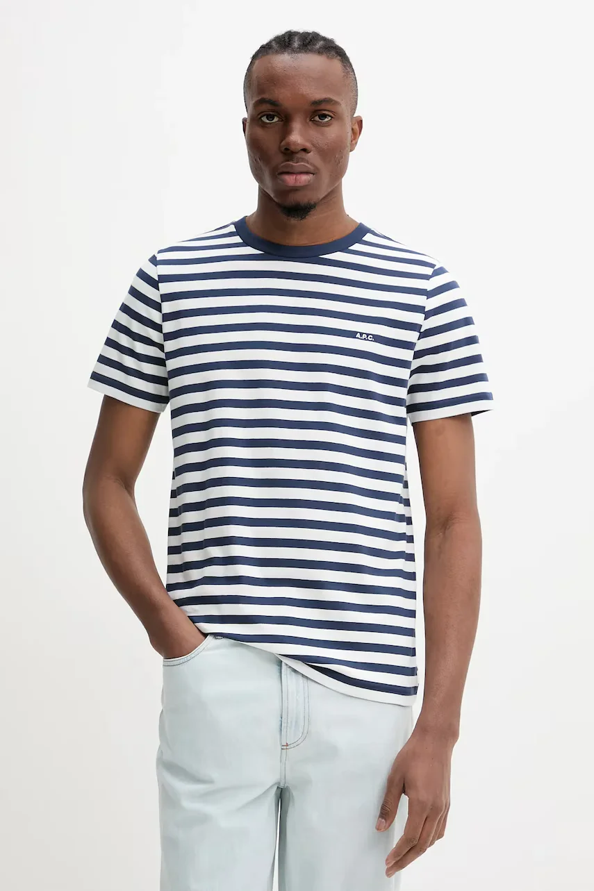 A.P.C. Памучна тениска t-shirt standard apc brode raye