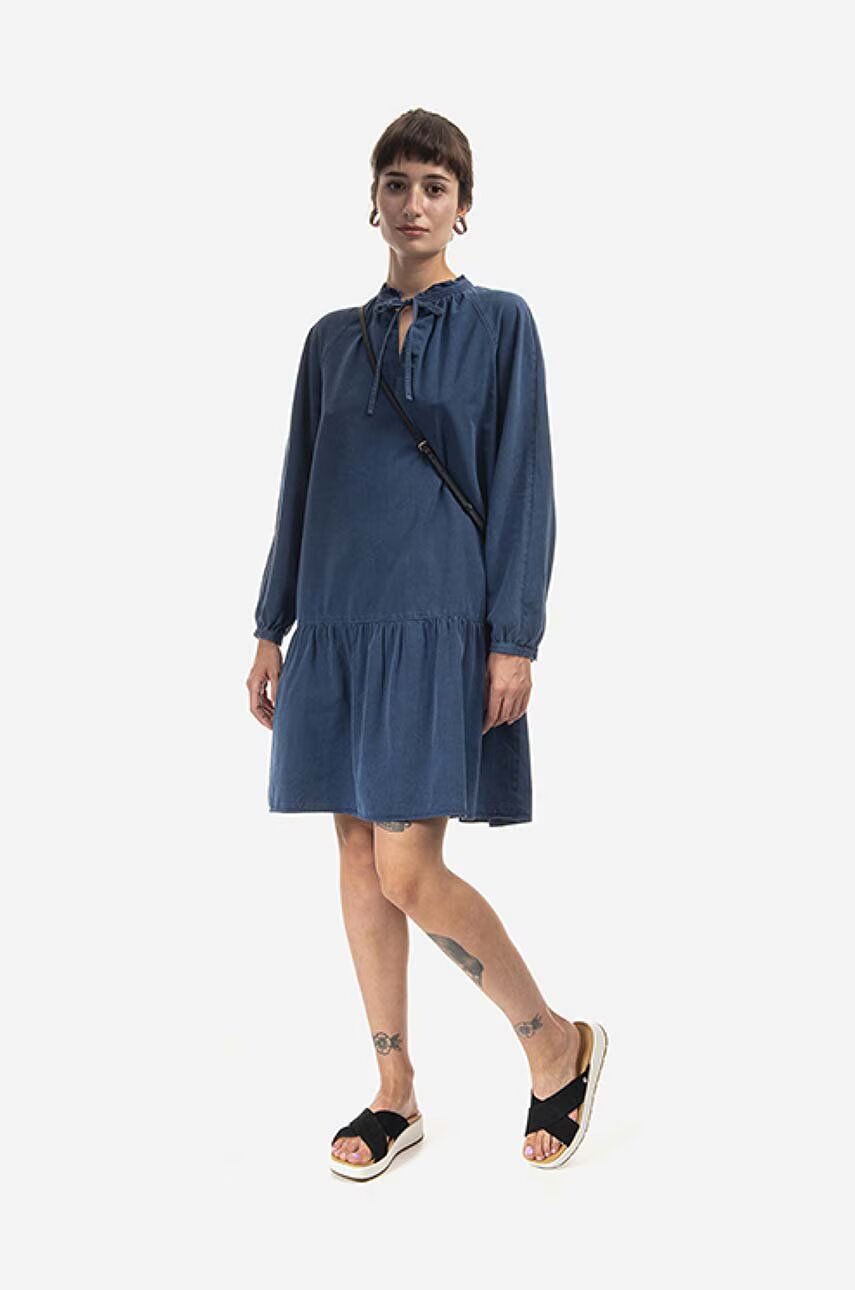 A.P.C. Рокля Robe Natalia COEYL-F05944 INDIGO WASHED