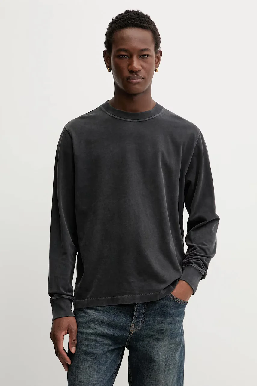 Abercrombie & Fitch Памучна блуза с дълги ръкави