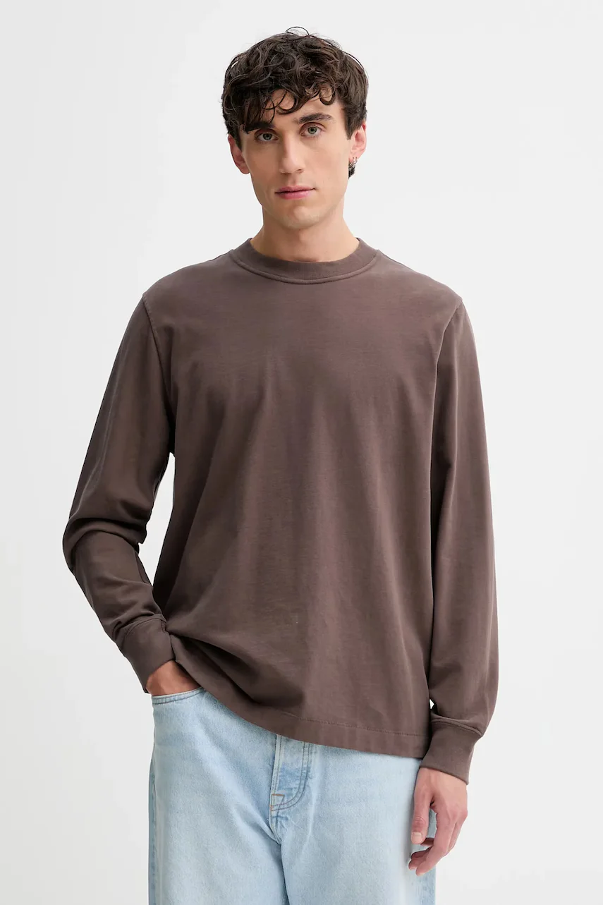 Abercrombie & Fitch Памучна блуза с дълги ръкави