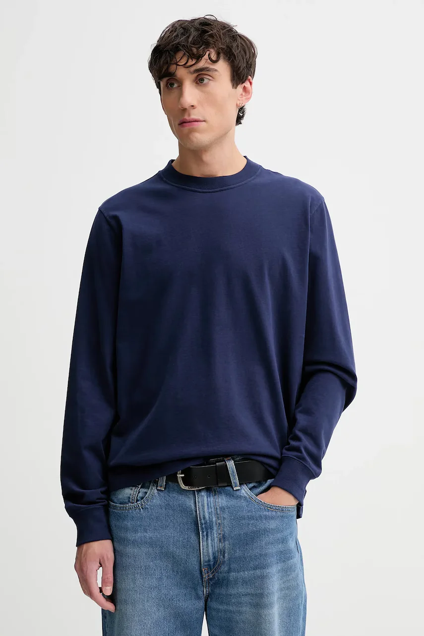 Abercrombie & Fitch Памучна блуза с дълги ръкави