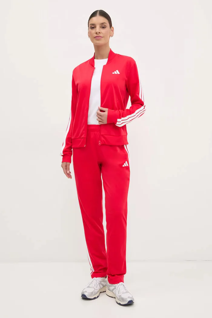 adidas Анцуг 3-Stripes дамски в червено JD2684