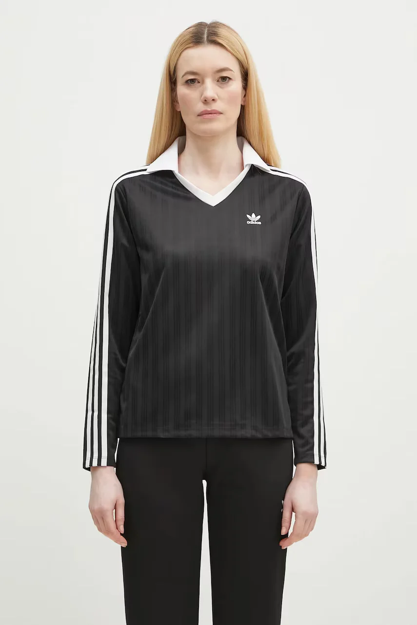adidas Originals Блуза с дълги ръкави V-Neck Longsleeve Tee