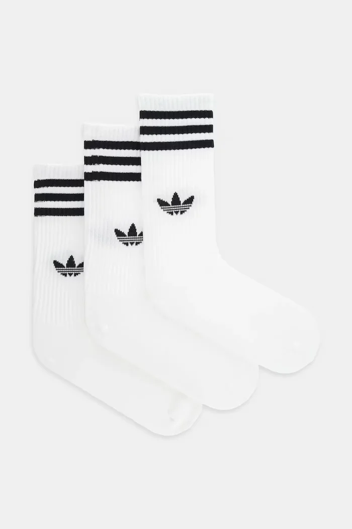 adidas Originals Чорапи 3-Stripes (3 чифта) в бяло JV7416