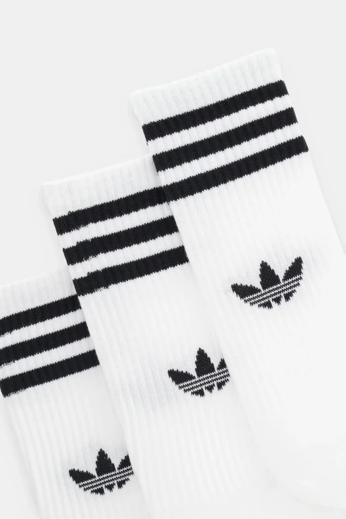 adidas Originals Чорапи 3-Stripes (3 чифта) в бяло JV7416