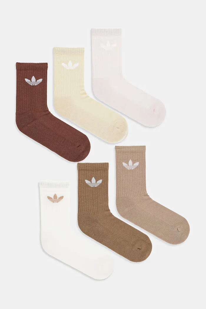 adidas Originals Чорапи Tr Crew S (6 чифта) в бежово JY2678