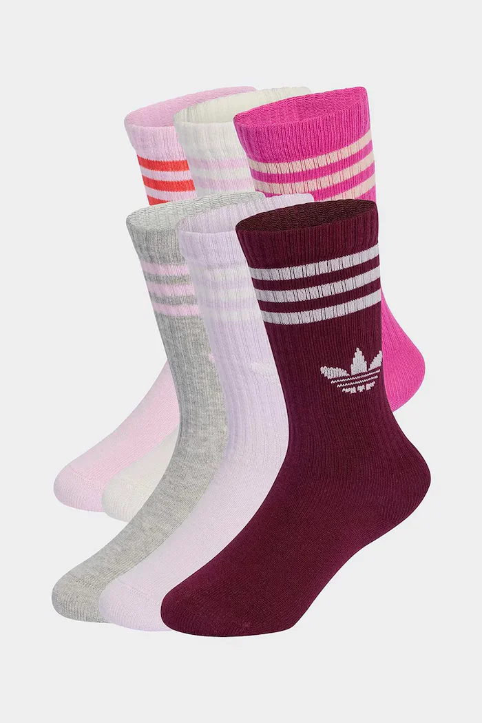 adidas Originals чорапи за деца 6 броя розови KT1999
