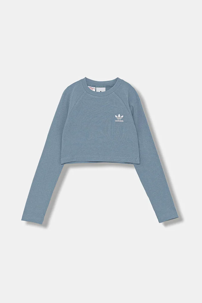 adidas Originals Детска блуза с дълги ръкави в синьо JW2599