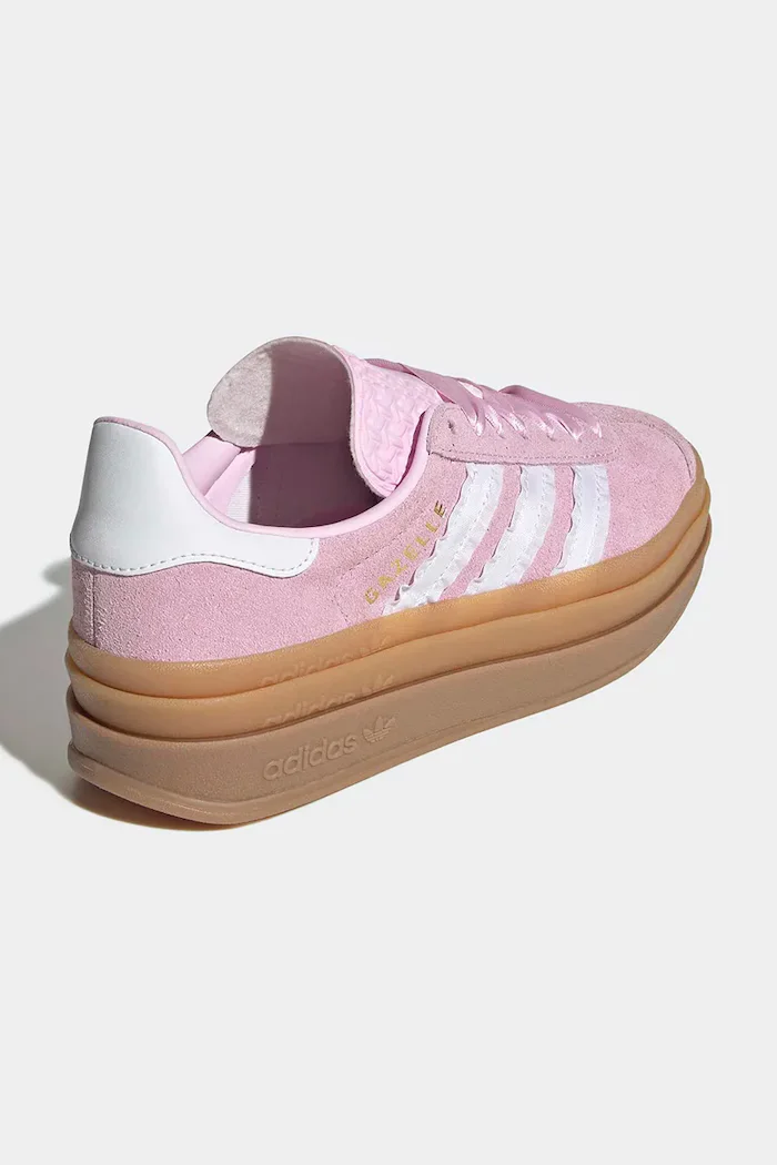 adidas Originals GAZELLE BOLD маратонки за деца от велур розови KJ2430