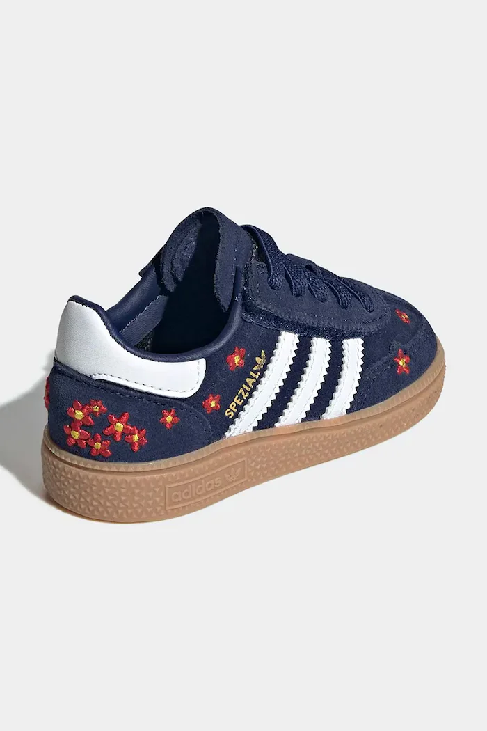 adidas Originals HANDBALL SPEZIAL маратонки за деца от велур тъмносини KI0372