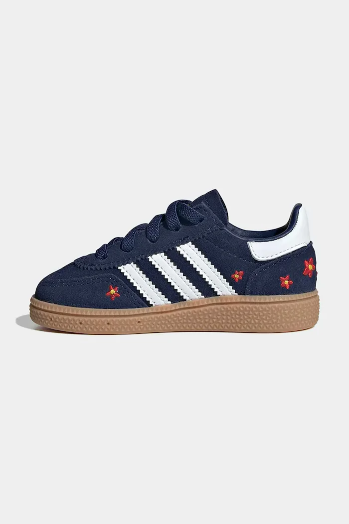 adidas Originals HANDBALL SPEZIAL маратонки за деца от велур тъмносини KI0372