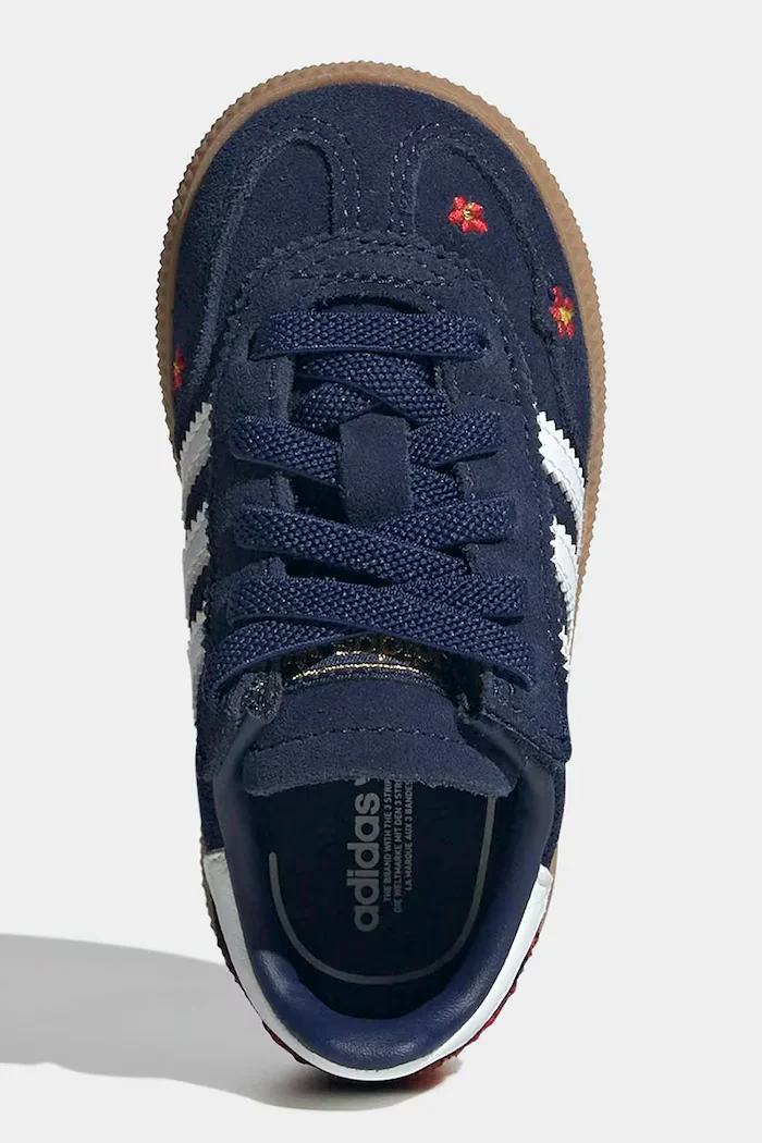 adidas Originals HANDBALL SPEZIAL маратонки за деца от велур тъмносини KI0372