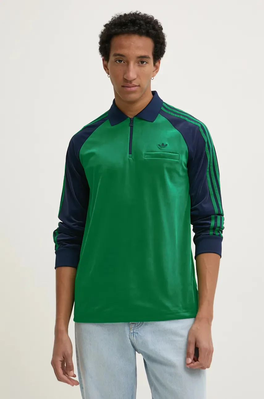 adidas Originals Кадифен суичър Velour Polo