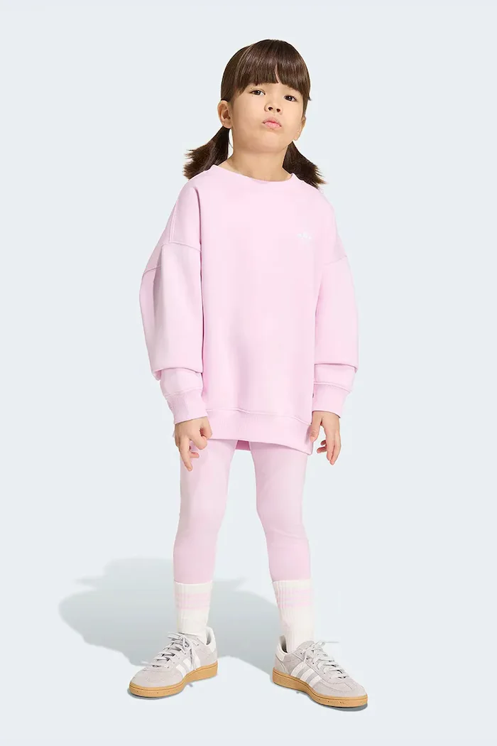 adidas Originals комплект за деца с памук розов KS1285