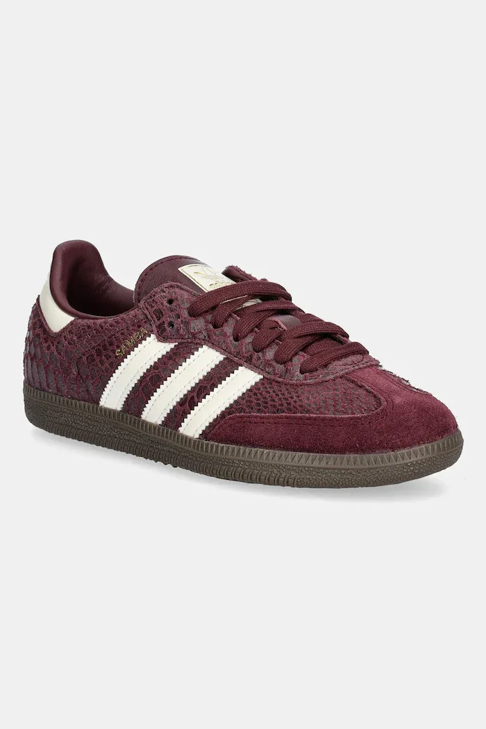 adidas Originals Кожени маратонки Samba Og в бордо IH3979
