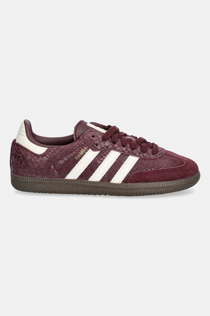 adidas Originals Кожени маратонки Samba Og в бордо IH3979