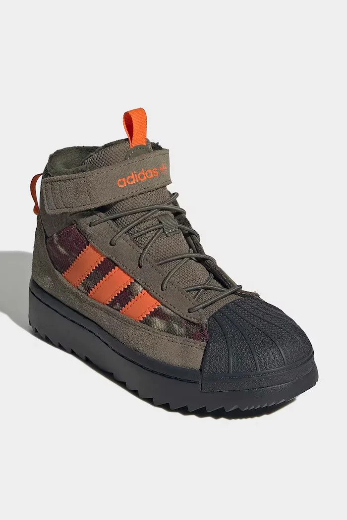 adidas Originals обувки за деца SUPERSTAR WINTER TREK зелени KH9792
