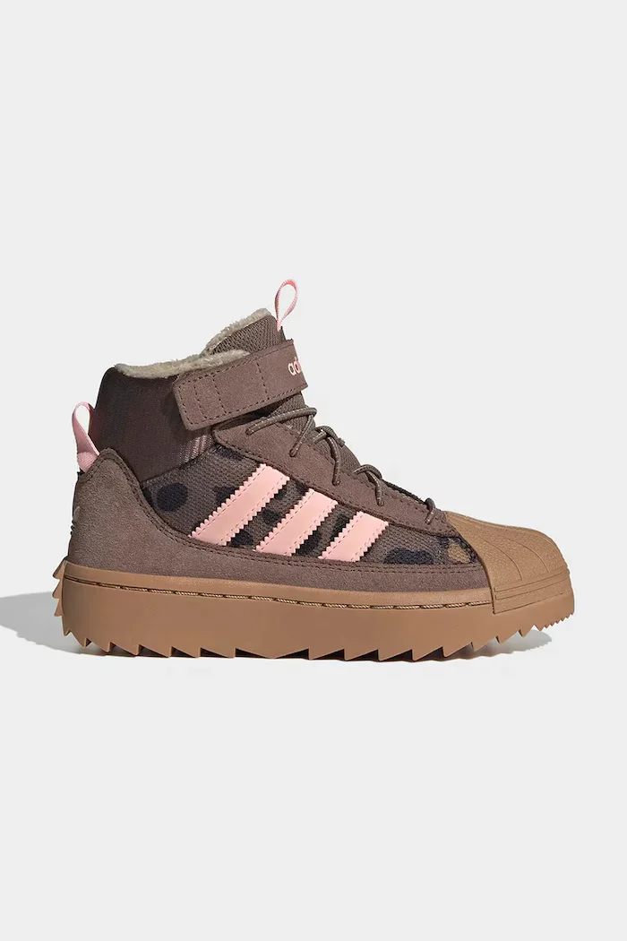 adidas Originals обувки зимни обувки за деца EARSTR/GLOPNK/CBLACK розови KH9793