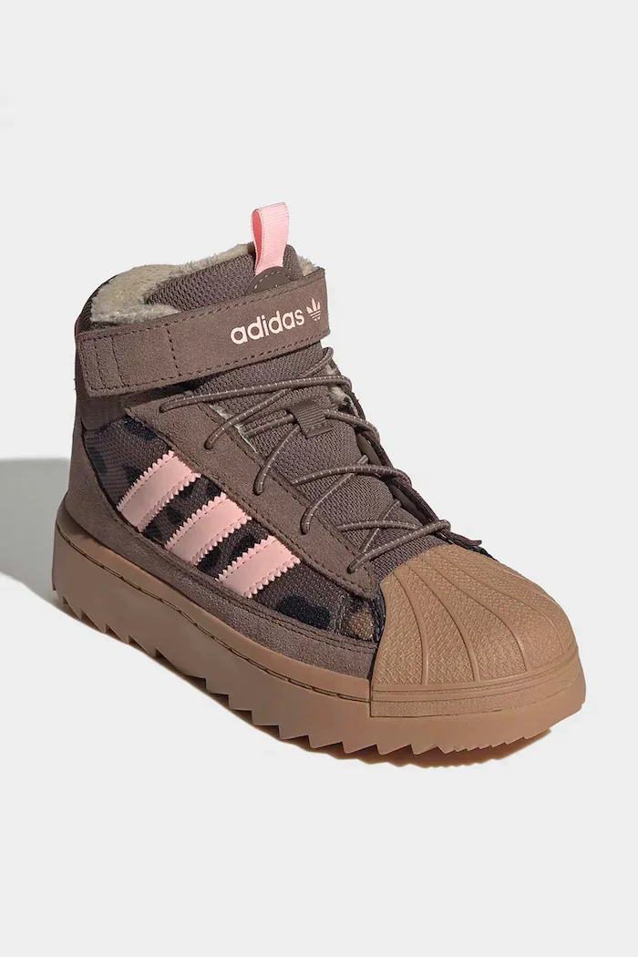 adidas Originals обувки зимни обувки за деца EARSTR/GLOPNK/CBLACK розови KH9793