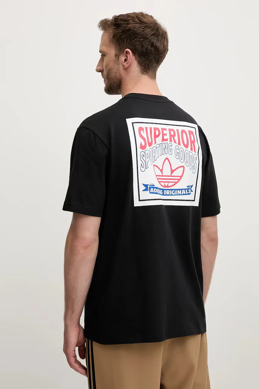 adidas Originals Памучна тениска Graphic Lo Ss T