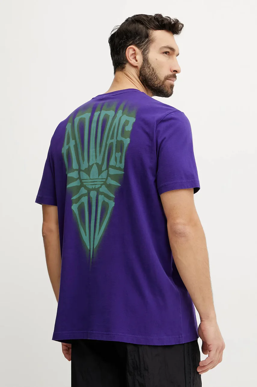 adidas Originals Памучна тениска Skeleton Back Tee