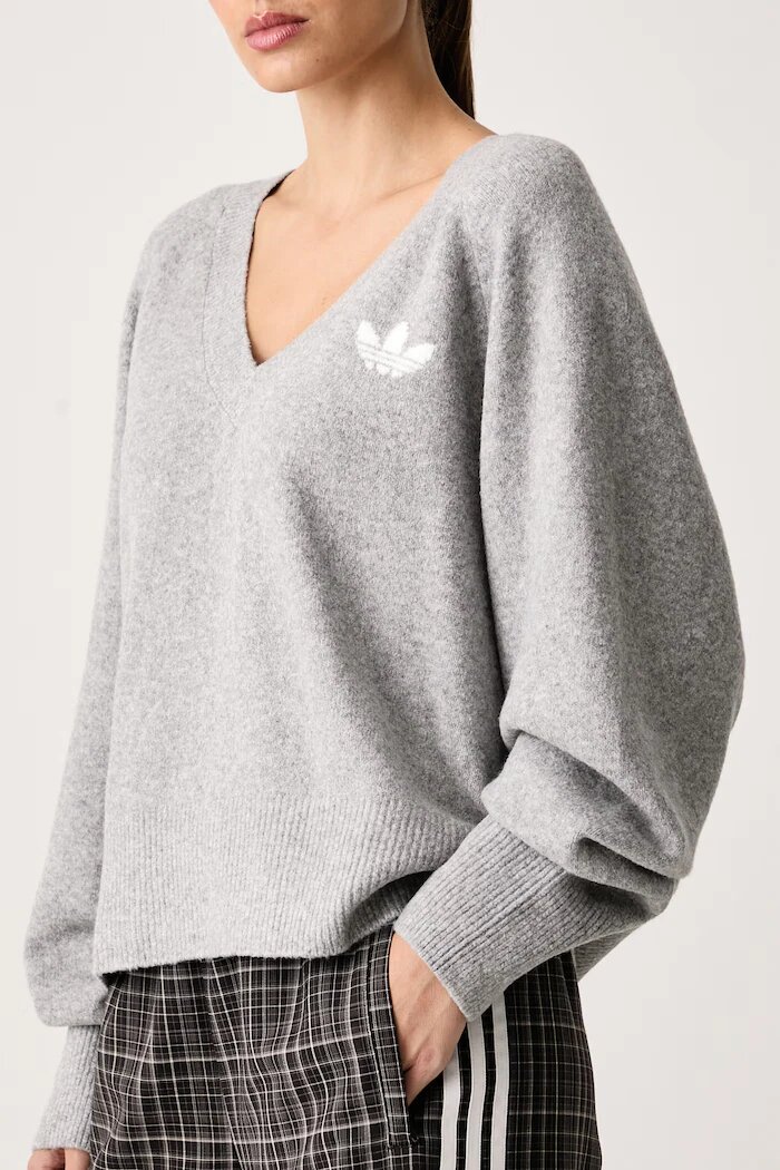 adidas Originals пуловер дамски Essentials Knit сив IA4446