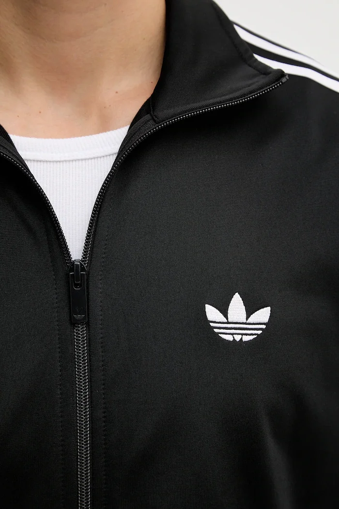 adidas Originals Суичър Firebird мъжки в черно с апликация KD8312