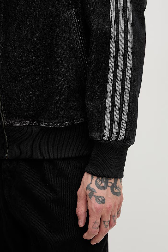 adidas Originals суичър мъжки от деним DENIM FB TT сив KD1516