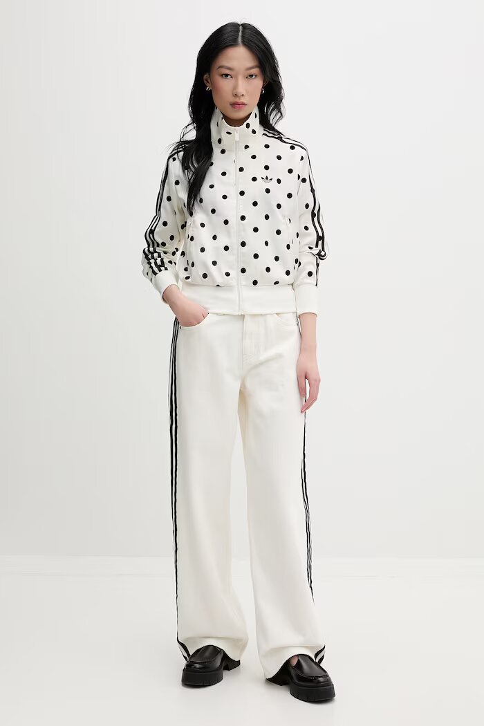 adidas Originals суичър с цип дамски бежов KV1165